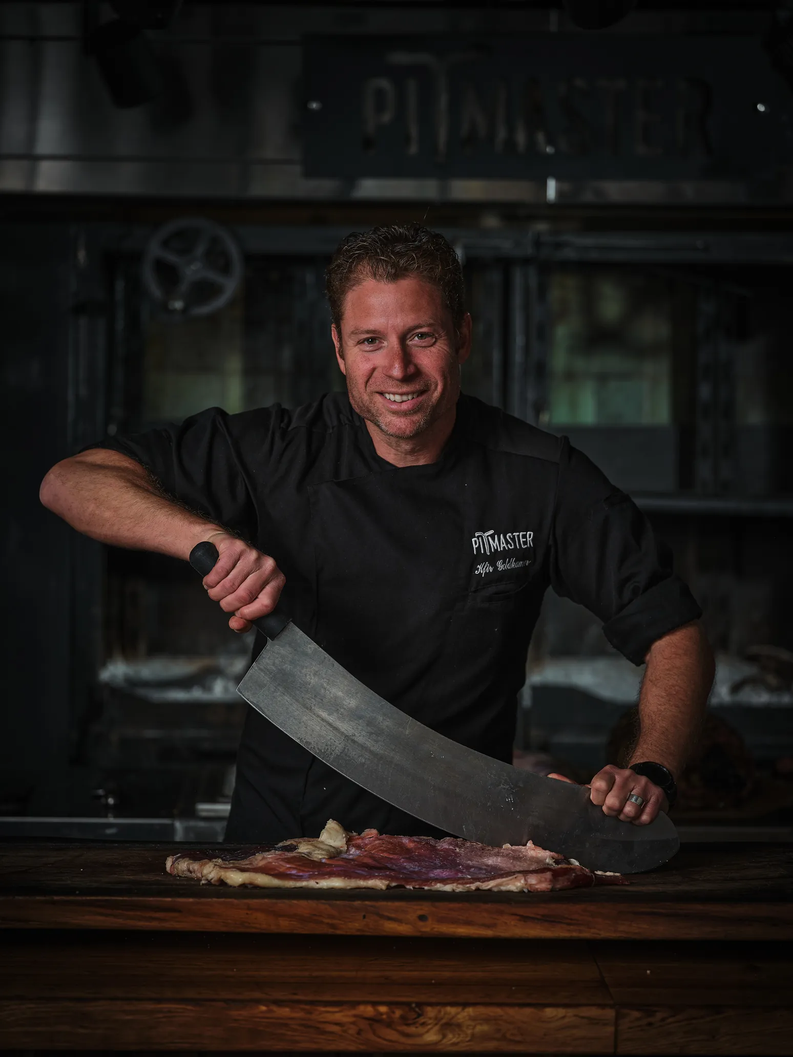 Portrait of pitmaster Kfir Goldhammer